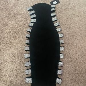 Fashion Nova cutout black mini dress